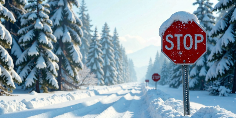 Sicher durch den Winter: Tipps für den Umgang mit zugeschneiten Verkehrsschildern