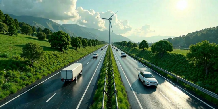 Neue Wege: Autobahnen als grüne Energiequellen nutzen