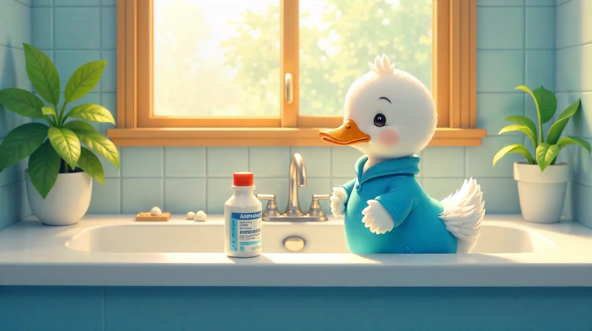 Ungeheuerliche WC-Reinigung: Ente vs. Ammonium, Satire im Klo!