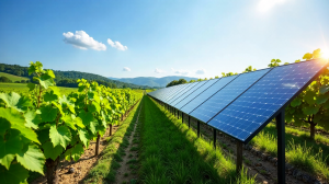 Innovative Solartechnologie im Weinbau: Schutz, Ertrag und Klimawandel