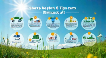 Die besten 8 Tipps bei Klimaschutz