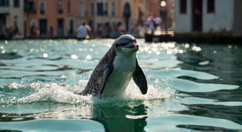 Erinnerungen an die Lagune: Ein Delfin in Venedig (1/10)